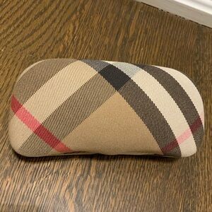 BURBERRY London Glasses Sunglasses Case Hard Clamshell Nova Plaid Authentic